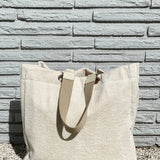 Solid Terry Plastic Lined Tote