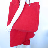Solid Terry Plastic Lined Tote