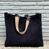 Solid Terry Plastic Lined Tote
