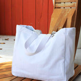 Solid Terry Plastic Lined Tote