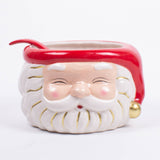 Red Santa Punch Bowl
