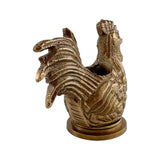 Brass Rooster Matchstick-Toothpick Holder