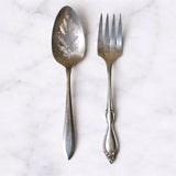 Found Silver Dessert Serving Set