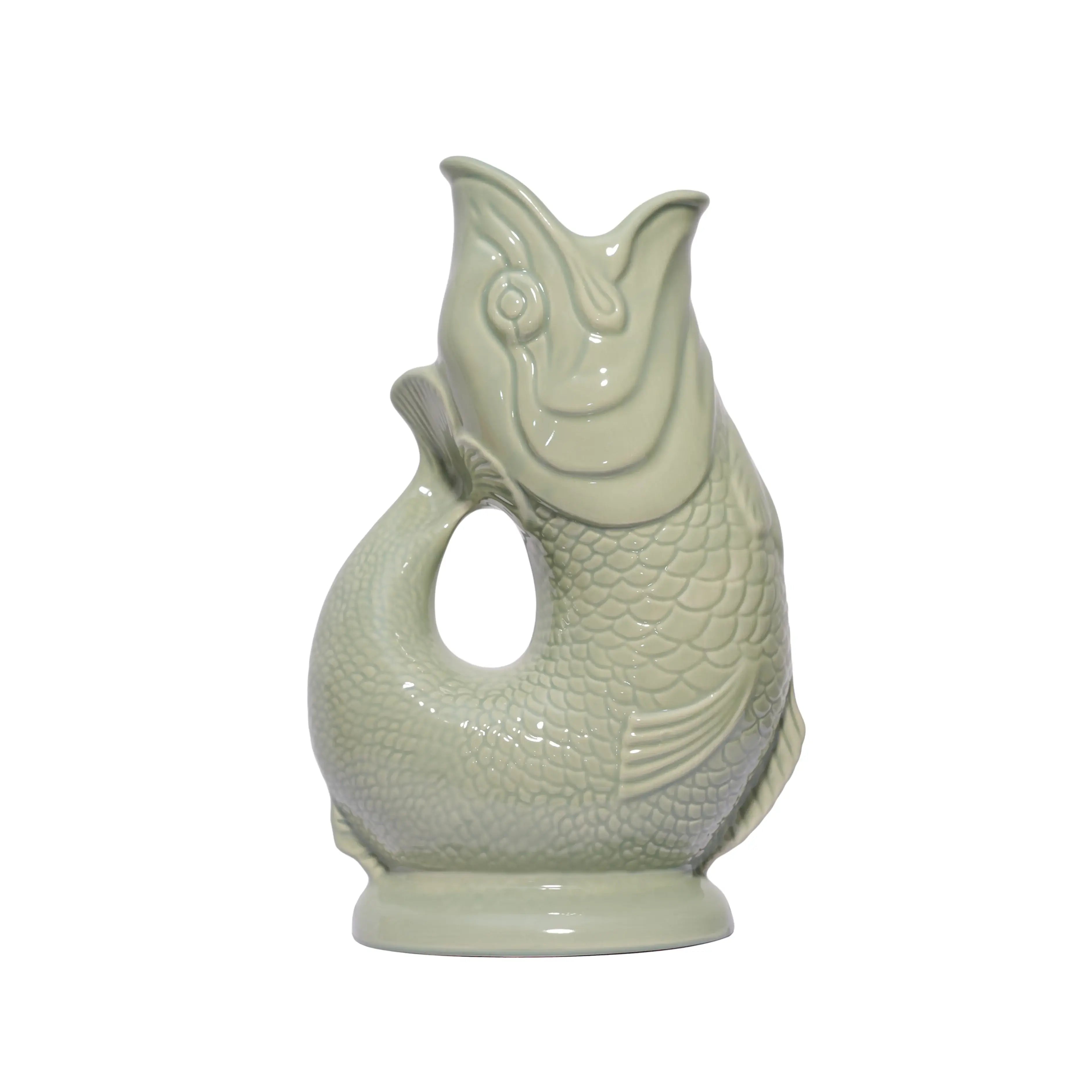 Sage Green Gluggle Jug