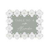 Enamel White Clover Frame