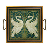 Two White Swans Decorative Tray