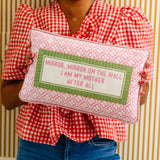 Mirror Mirror Needlepoint Pillow