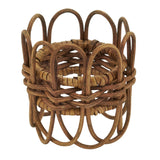 Twisted Rattan Napkin Ring Set