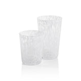 Gigi Speckled Glassware - White