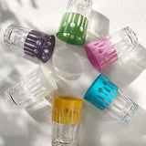 Tea Glasses Carved Crowns Set