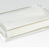Lucite Bathroom Napkin Tray Clear