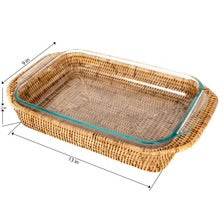 Rattan Square Baker Basket