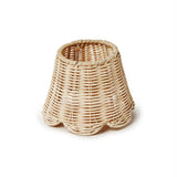 Rattan Lamp Shade w/ Scalloped Edge