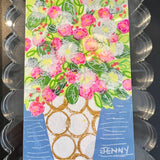 Florals in Scalloped Acrylic