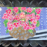 Florals in Scalloped Acrylic