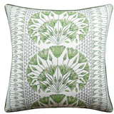 Cairo Green/ White Pillow