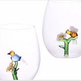 Botanical Stemless Wine Glass