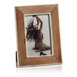 Ribbed Mango Wood with Bone Inside Frame