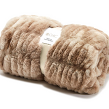 Marbled Faux Fur Throw