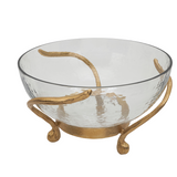 Glas Bowl w/ Antler Handles