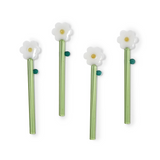 Happy Daisy Glass 4 Stirrers