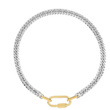 Two Toned Carabiner Necklace