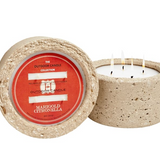 Marigold Citronella Candle in Concrete Pot