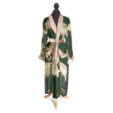 Heron Print Forest Robe