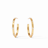 Crescent Stone Hoop