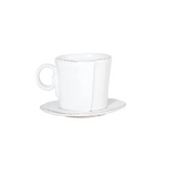 Lastra White Espresso Cup & Saucer