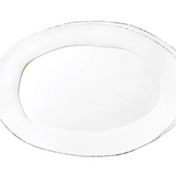Lastra White Oval Platter