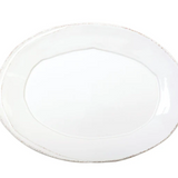 Lastra White Small Oval Platter