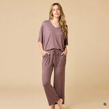 Dream Relaxed Driftwood V-Neck Capri Set