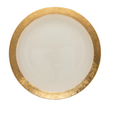 Camilla Glass Charger w/ Gold Band