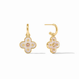 Colette Hoop & Charm Earring - Champagne