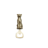 Stainless Steel & Cast Aluminum Leopard Shaped Bottle Opener