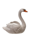 Stoneware Swan Planter