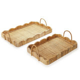 Scalloped Edge Trays with Handles