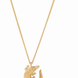 Alligator Solitare Necklace