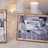 Bamboo Matte Gold Photo Frame