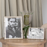 Wide Bamboo Silver Plated Frame
