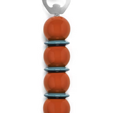 Orange and Chambray Blue Bobbin Bottle Opener