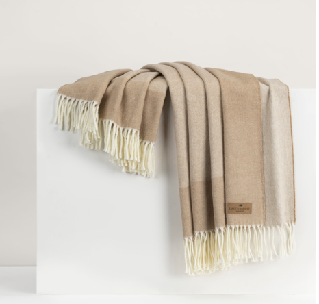 Border Herringbone Throw
