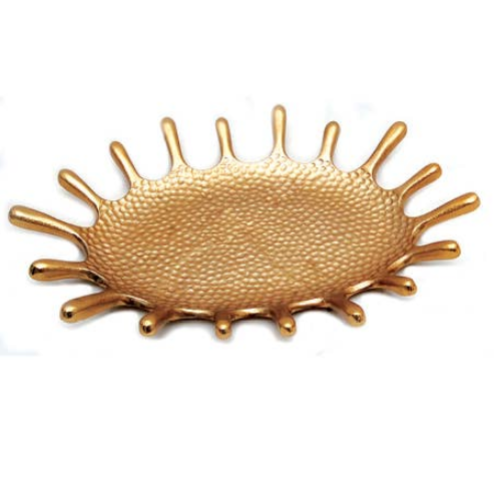 Gold Hammered Splash Bowl