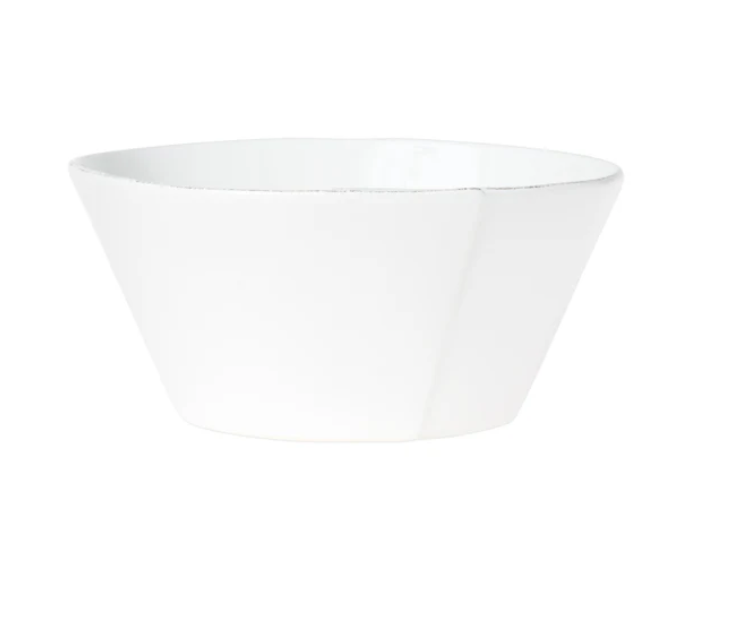 Lastra White Stacking Serving Bowl