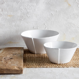 Lastra White Stacking Serving Bowl