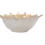 Stoneware Sunburst Serving Bowl with Glaze
