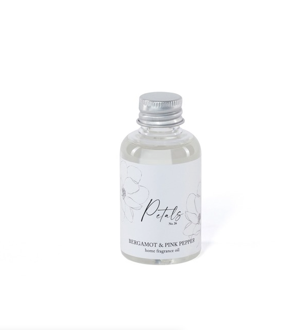 Petals Porcelain Diffuser-Bergamot & Pink Pepper
