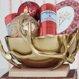 Aluminum Antler Shaped Stand with Removable Bowl