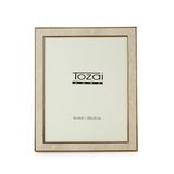 Cream Shagreen Frames